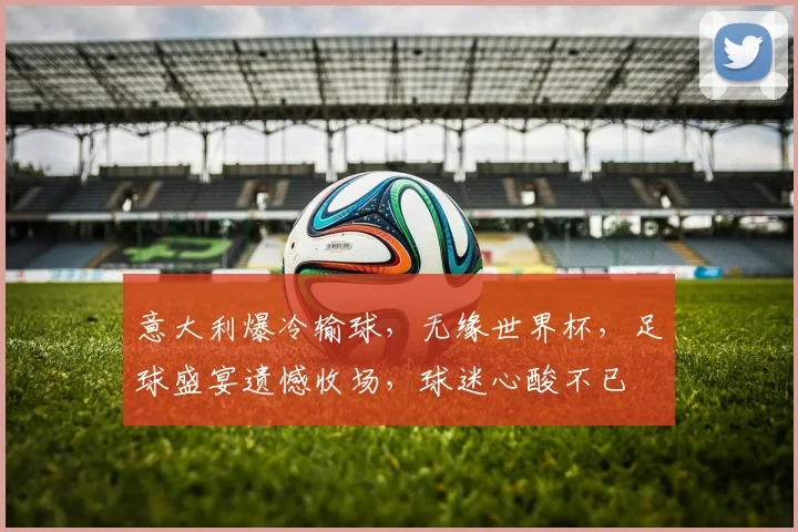 意大利爆冷输球，无缘世界杯，足球盛宴遗憾收场，球迷心酸不已